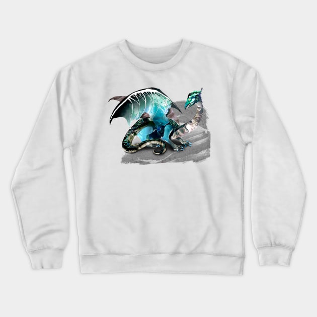 dragon Crewneck Sweatshirt by VicaVeresk